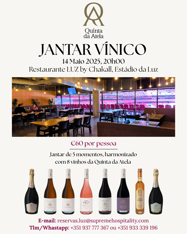 Cartaz para o Jantar Vínico