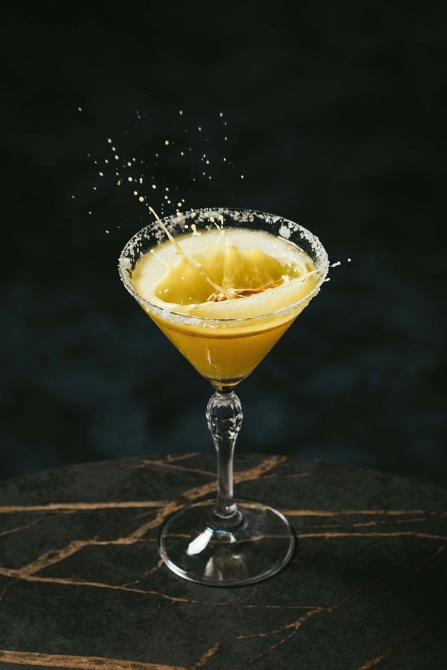 Citrus Mirage, um dos cocktails de assinatura.