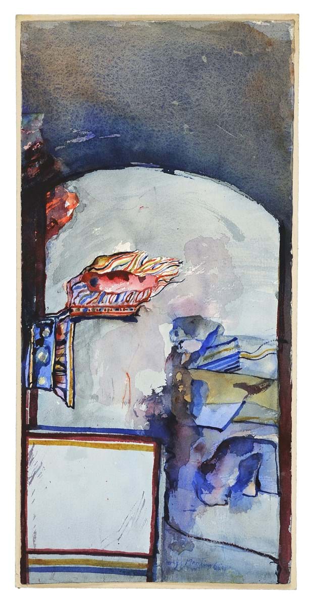 Jorge Martins, Sem título, de 1965 (aguarela sobre papel), Coleção FASVS