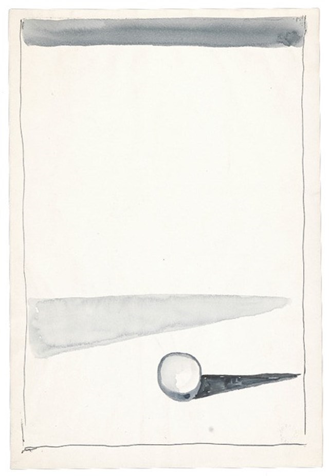 Arpad Szenes, Sem título, de 1970 (aguarela sobre papel), Coleção FASVS
