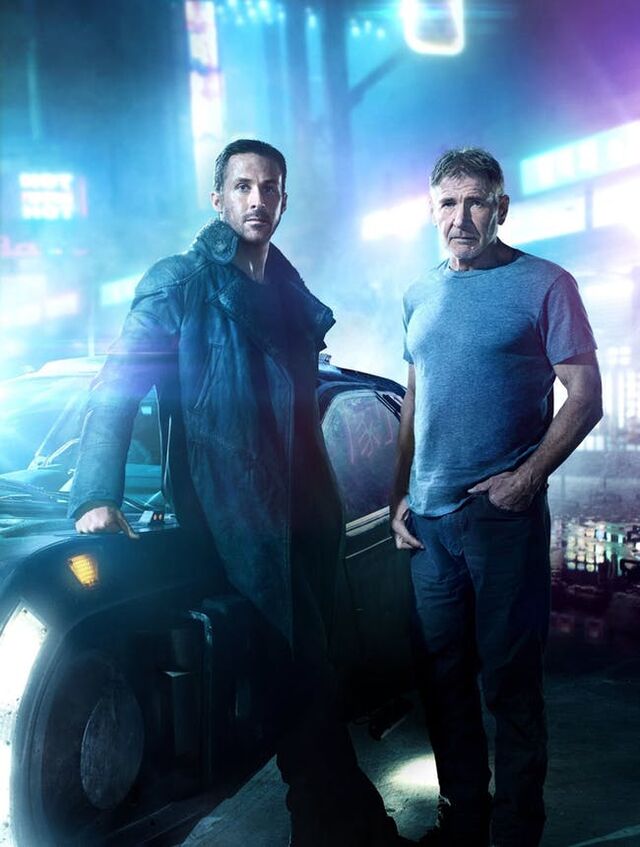 Ryan Gosling e Harrison Ford em Blade Runner 2049