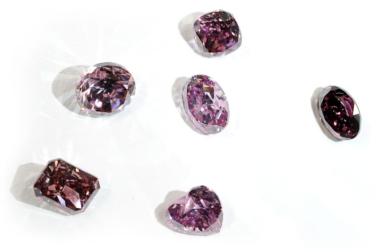 Diamantes da mina Argyle, na remota região da Austrália Ocidental