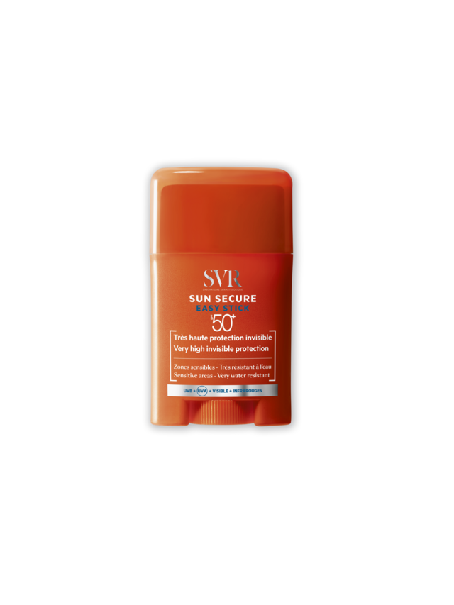 Sun Secure Easy Stick SPF50, transparente e não colante, €12,50, SVR