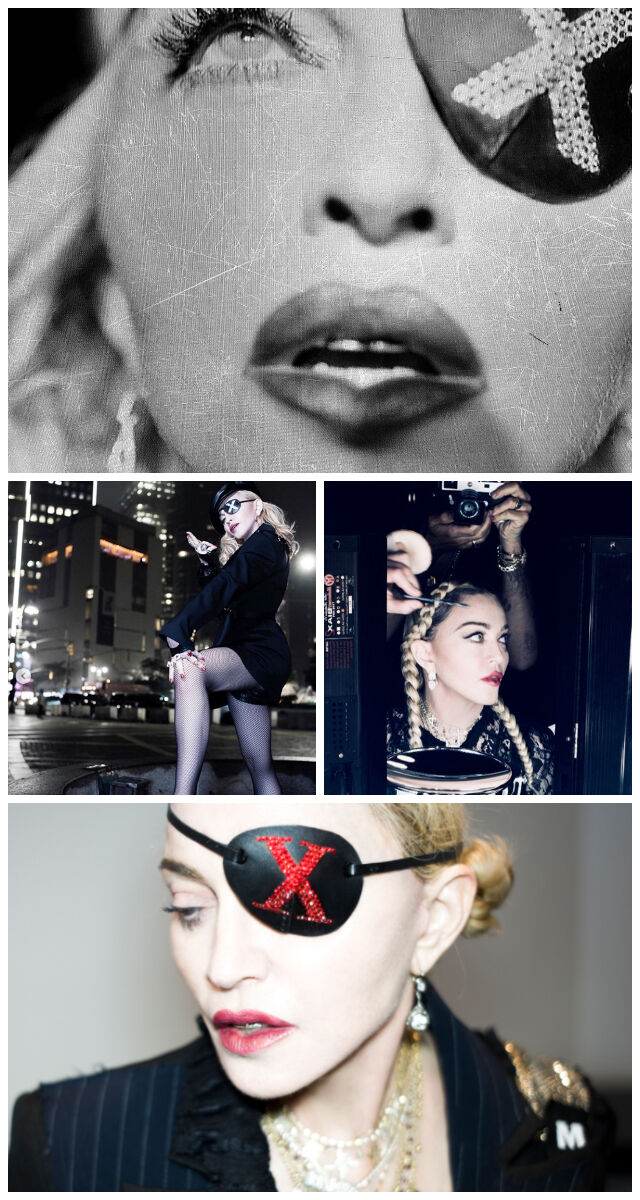 Madonna Filmagens | Madonna em Nova Iorque/Instagram @madonna | Instagram @madonna | Madonna em Casa para a revista Musik Express