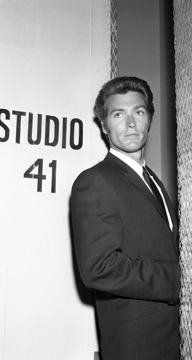 Clint Eastwood nas filmagens de A Furia da Razão (Dirty Harry), 1960