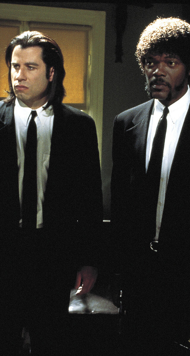 John Travolta e Samuel L. Jackson em Pulp Fiction, 1994