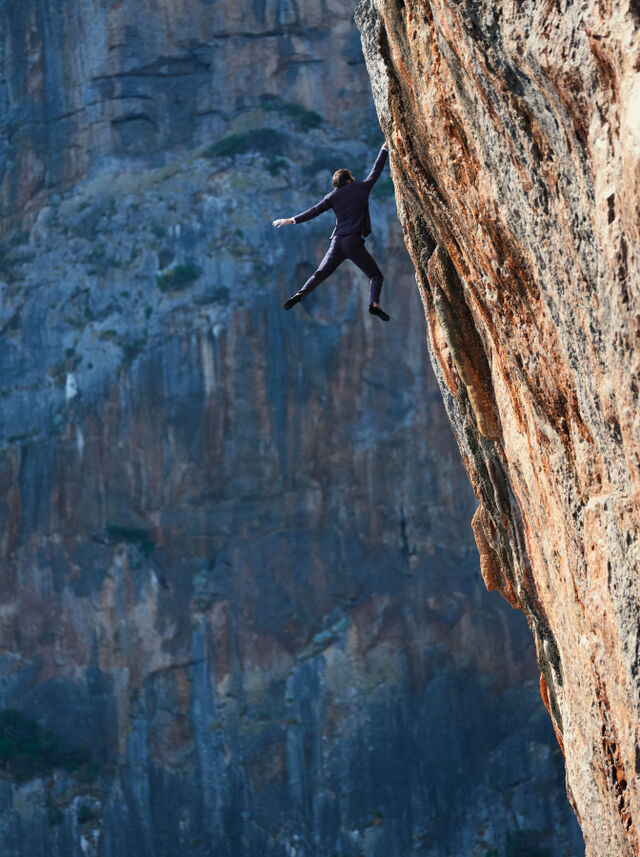Foi a primeira vez que Chris Sharma fez uma escalada a usar fato