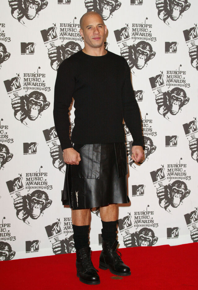 O ator Vin Diesel no MTV Europe Music Awards 2003
