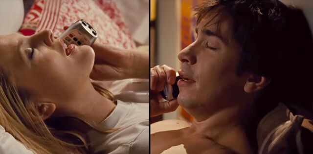 Drew Barrymore e Justin Long em 'Adoro-te... à Distância' (2010) | New Line Productions