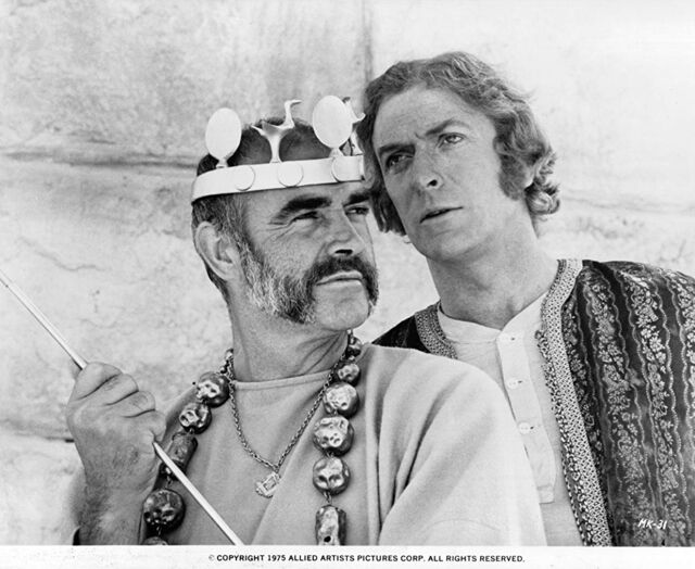 Sean Connery em "O Homem Que Queria Ser Rei" (1975)