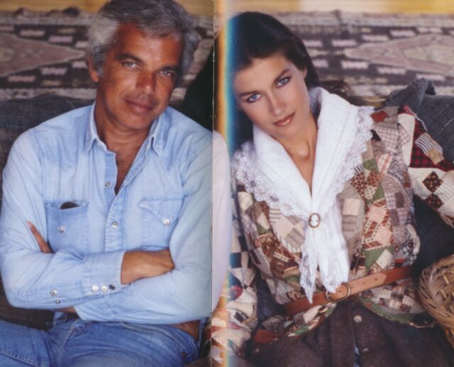 Ralph Lauren e Kristen Clotilde na Vogue francesa em 1982