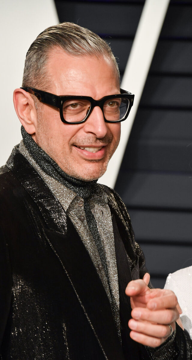 Jeff Goldblum na festa dos Oscares da Vanity Fair a 24 de fevereiro.