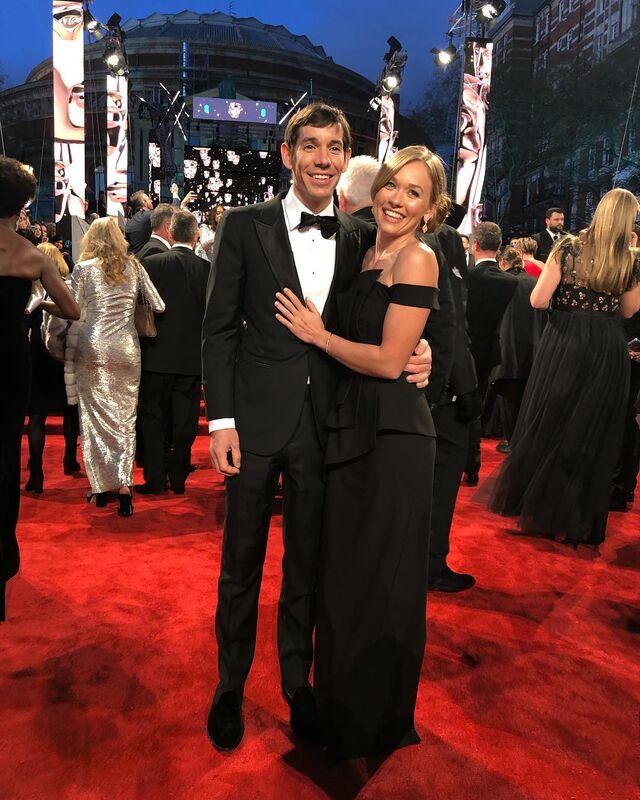 Alex Honnold e Sanni McCandless nos prémios BAFTA 2019