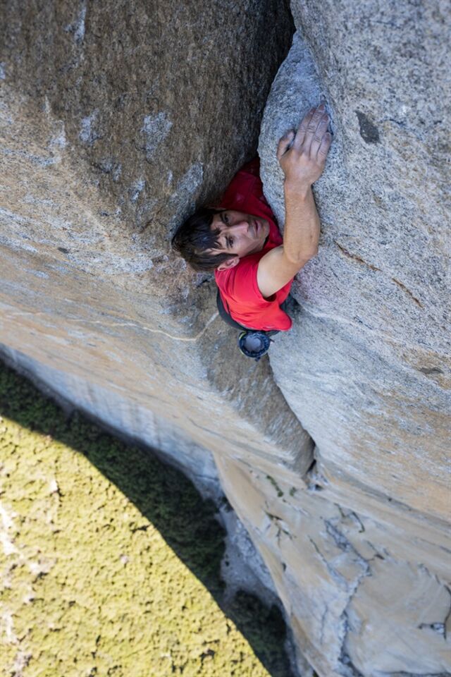 Alex Honnold no documentário "Free Solo" (2018)