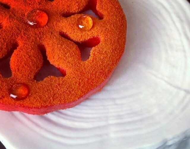 Snack de tomate seco do chef Quique Dacosta é o eleito pelo chef João Sá.