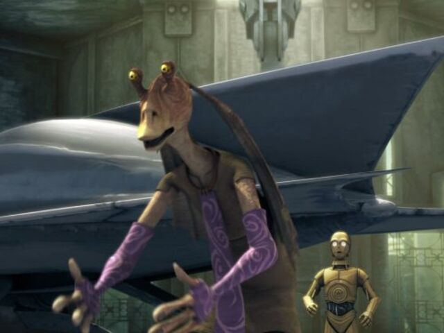 Jar Jar Binks na série de animação "Guerra das Estrelas: A Guerra dos Clones" (2008)