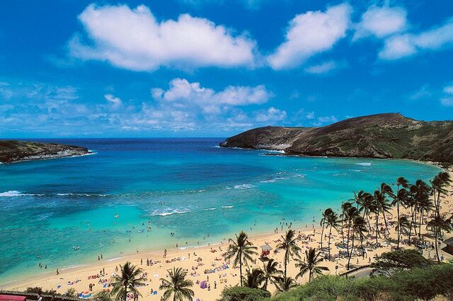 Praia Hanauma Bay, Oahu, Havai
