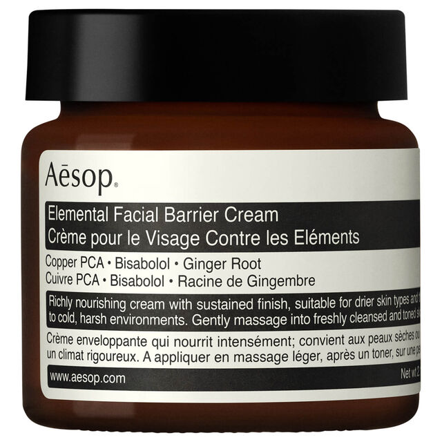 Exemplo: Aesop Elemental Facial Barrier Cream, €47,45