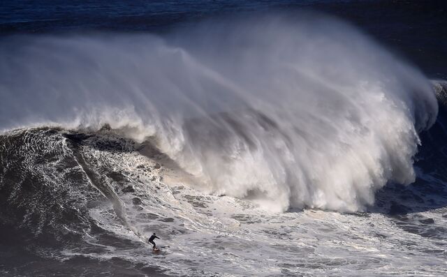 Praia do Norte, perto da Nazaré