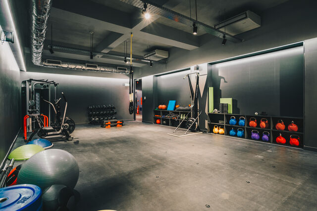 A sala de treino