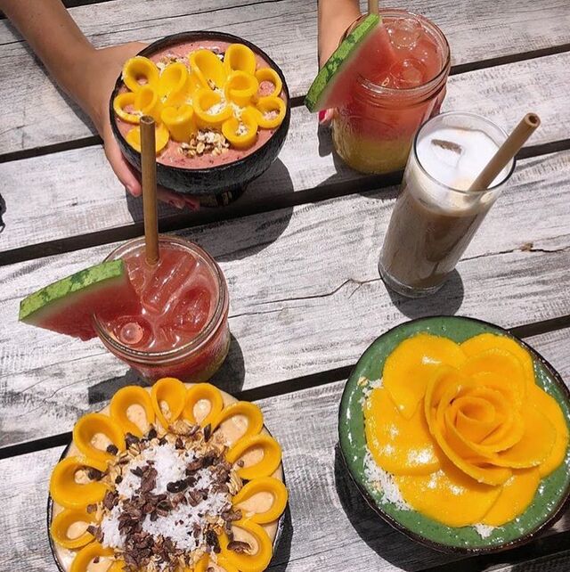 Smoothies e bowls do Shaka Cafe