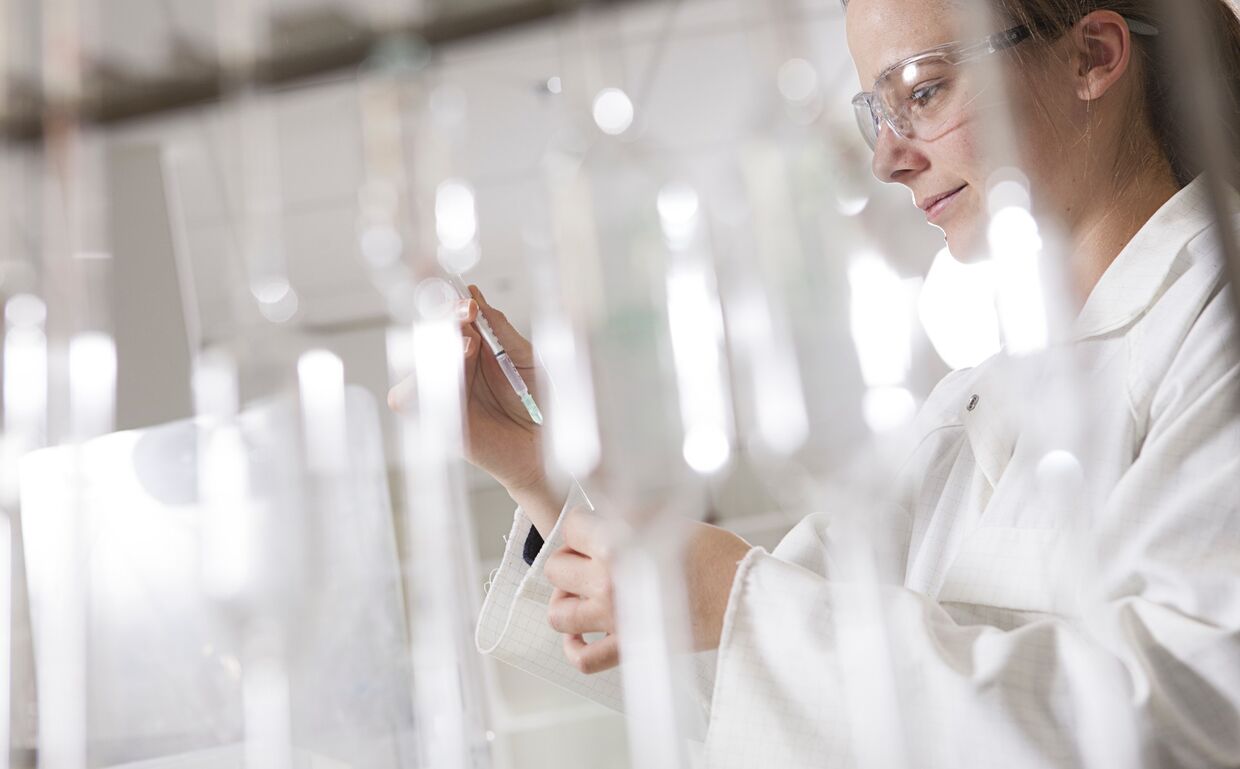 A fábrica da Guerlain, uma das marcas de beleza do grupo de luxo LVMH