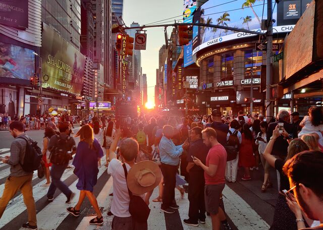 Times Square, um dos locais com mais movimento no mundo, a 12 de julho de 2019 (Nova Iorque, Estados Unidos da América)