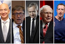 Os 5 maiores multimilionários do mundo em 2020