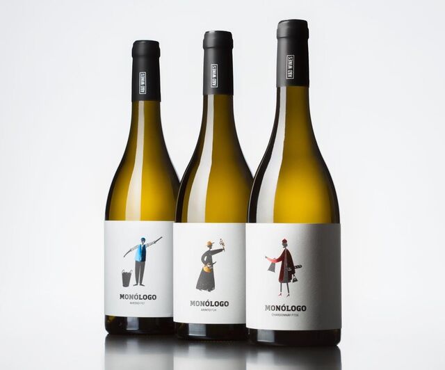 O trio Monólogo, os vinhos monocasta da A&D Wines.