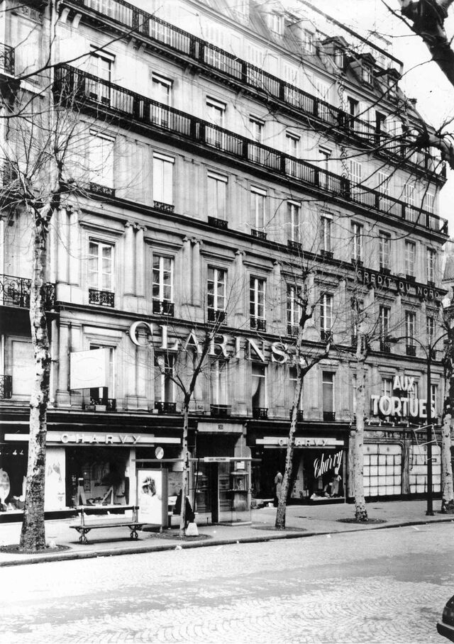 A loja Clarins em Paris