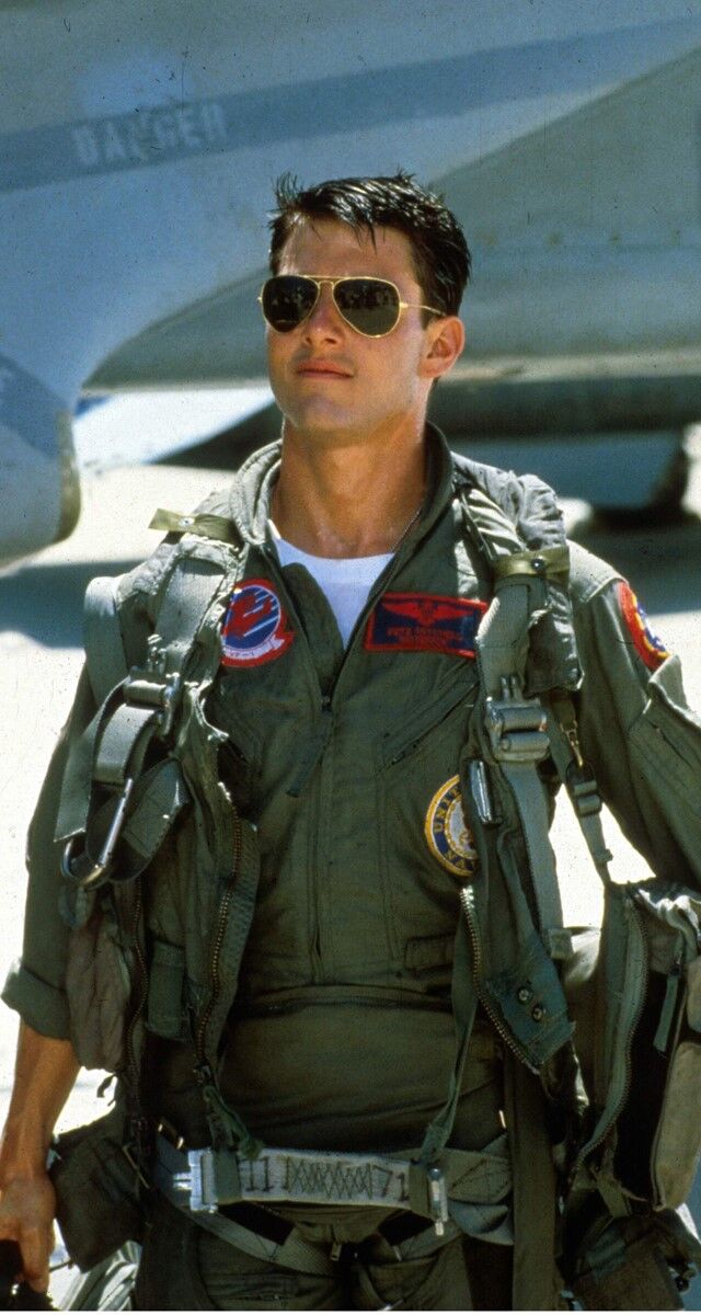 Tom Cruise como Maverick em Top Gun: Maverick (2020).
