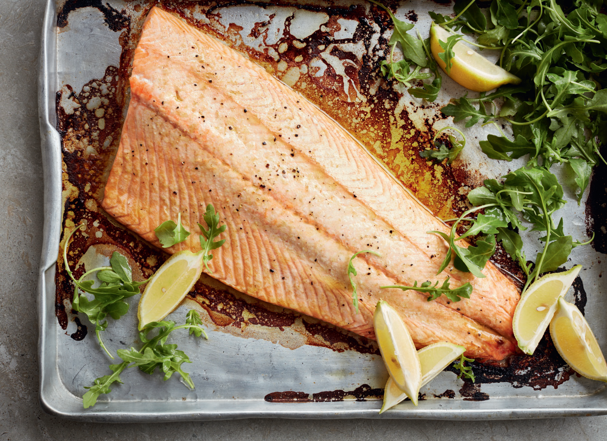 Salmão no forno com wasabi de Gordon Ramsay