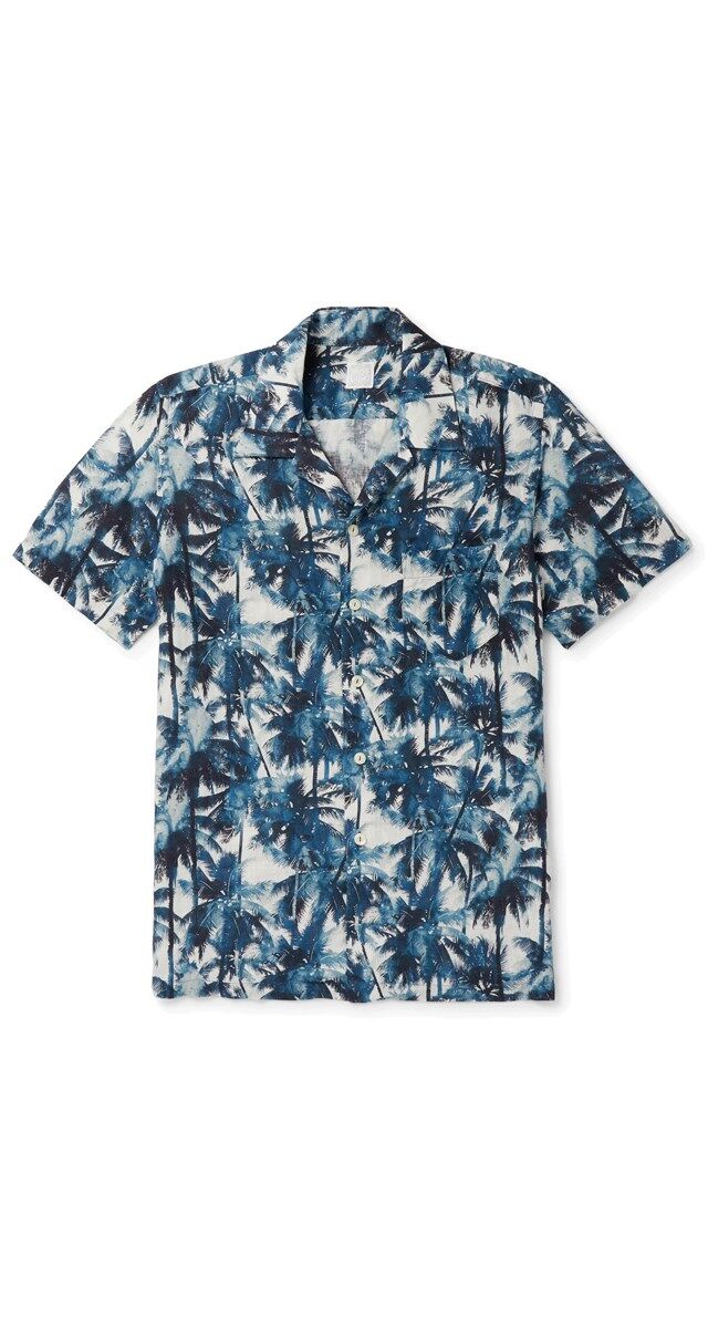Camisa em algodão estampado, € 200, 120% na Mr. Porter