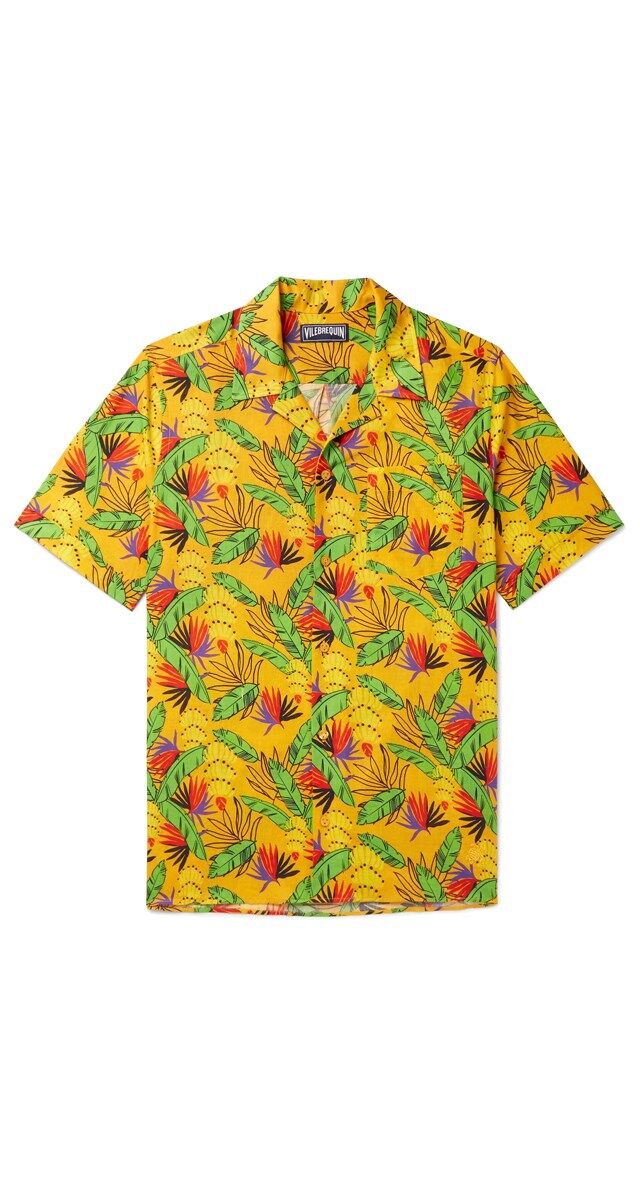 Camisa em algodão estampado, € 175, Vilebrequin