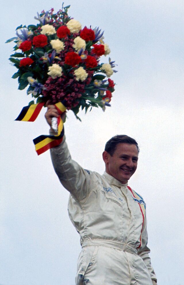 Uma das muitas vitórias de Bruce McLaren
