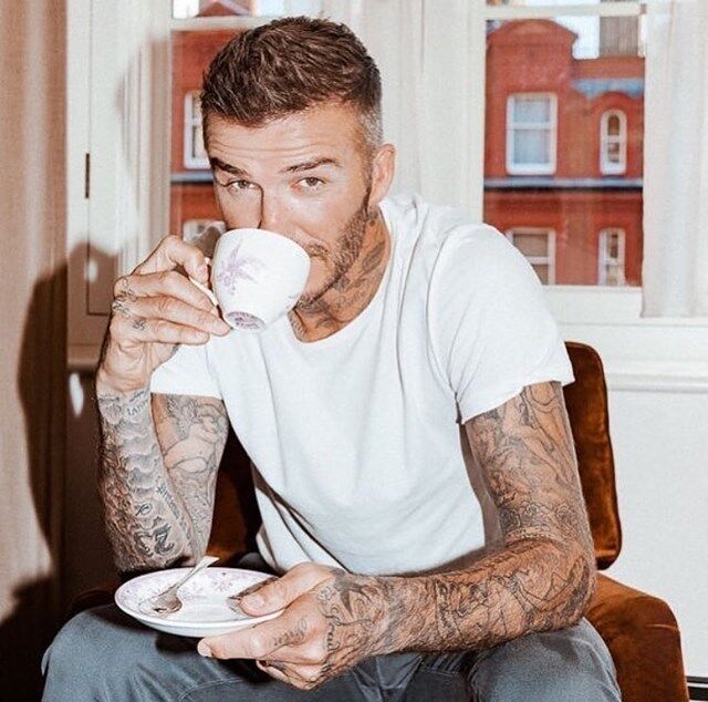 David Beckham tatuado.