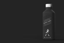 Esta garrafa de whisky vai ser de papel