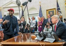 Estará Kanye West a conspirar com Trump?