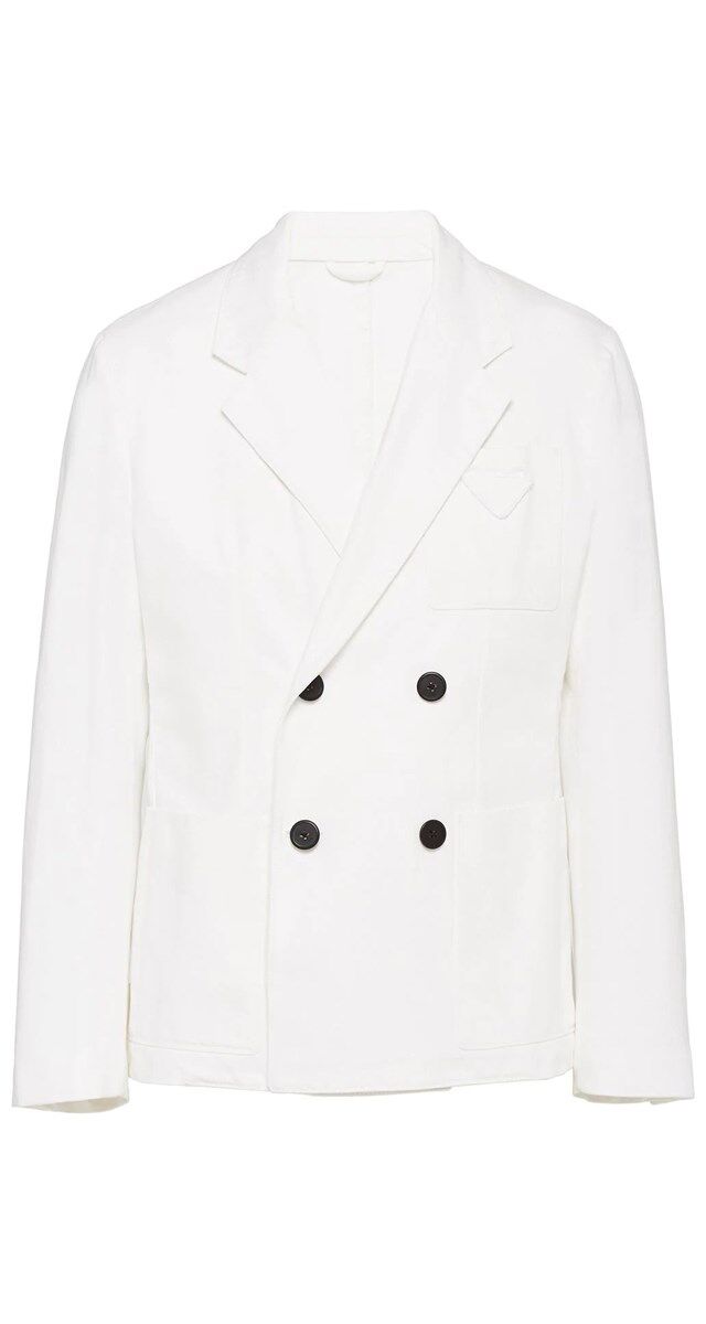 Casaco em algodão, € 1700, Prada