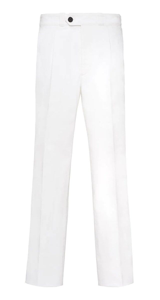 Calças em algodão, € 590, Prada