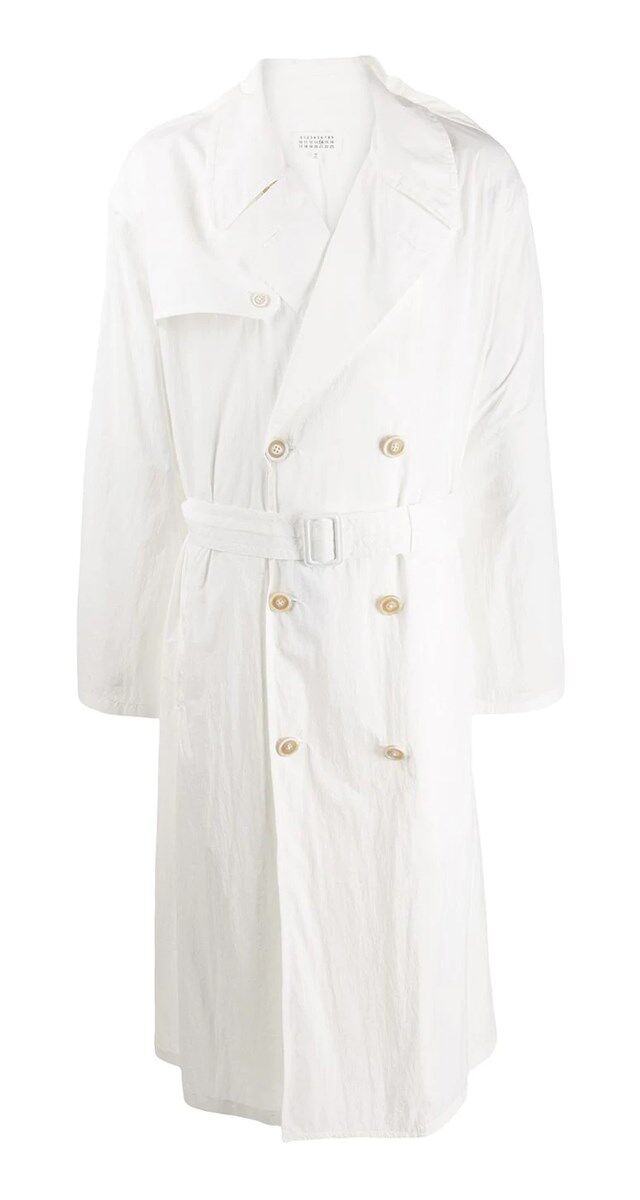 Trenchcoat em algodão, € 1590, Maison Margiela na Tem-Plate