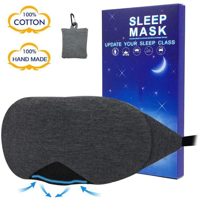 Máscara de dormir da Nargut, na Amazon a €6,20