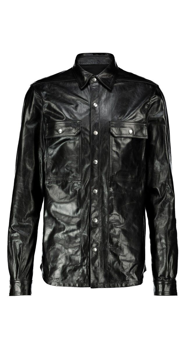 Camisa em pele, € 2135, Rick Owens.