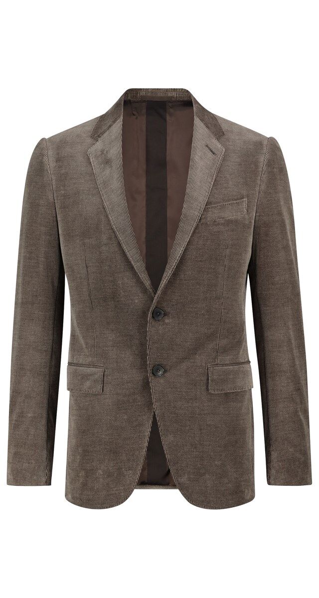 Blazer em veludo cotelê, € 1990, Ermenegildo Zegna.