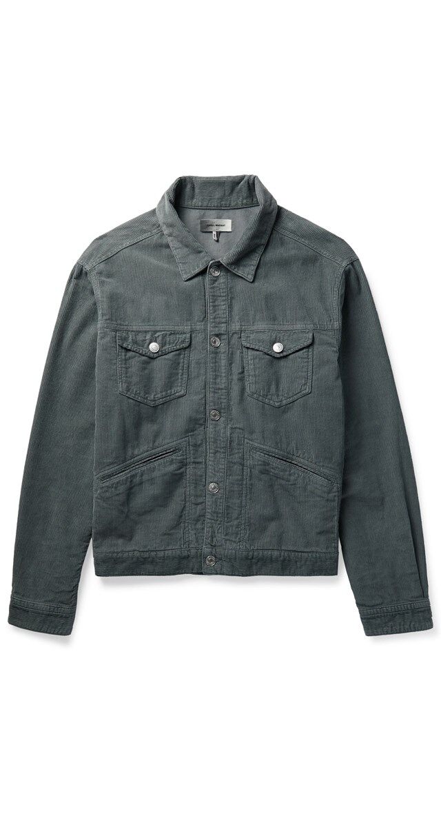 Blusão em veludo cotelê, € 340, Isabel Marant.