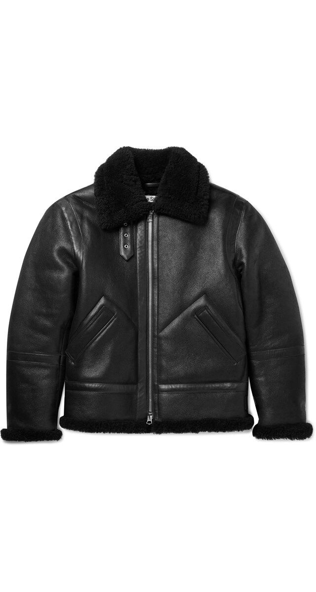 Blusão em carneira, € 2200, Acne Studios.