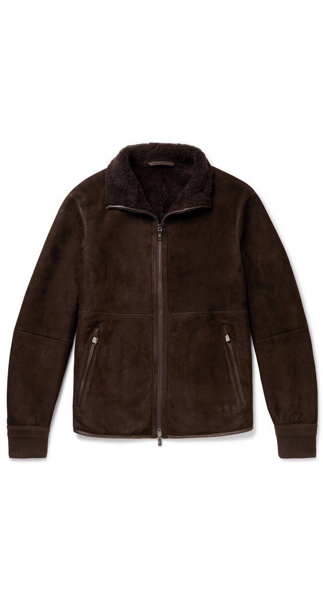 Blusão em carneira, € 5900, Ermenegildo Zegna.