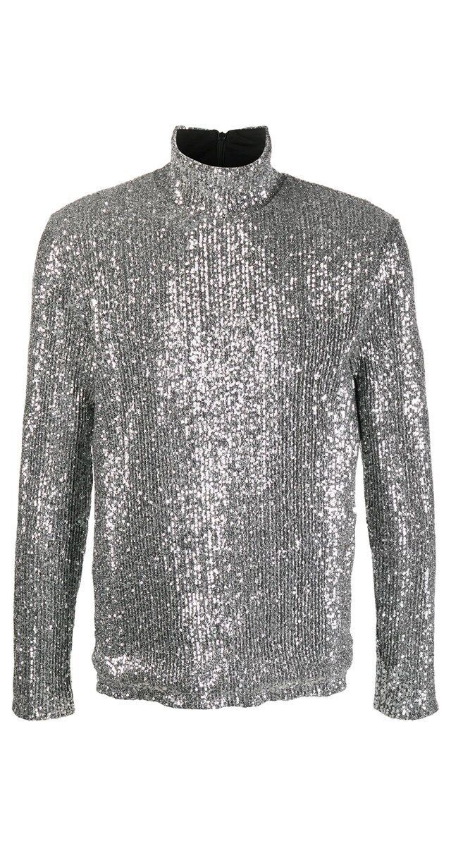 Camisola revestida a lantejoulas, € 280, Ami.