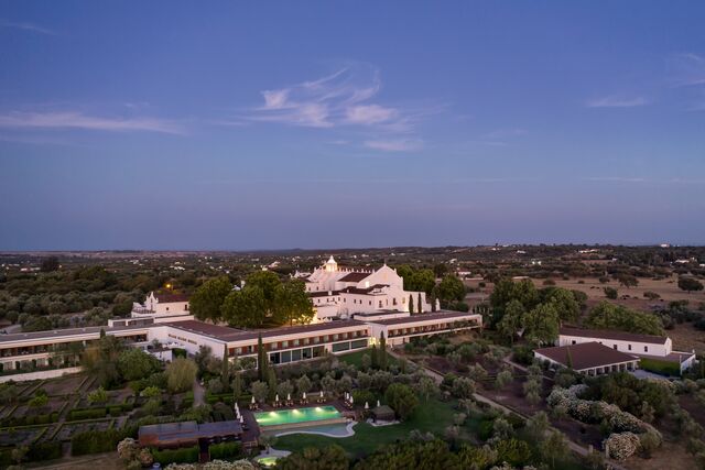 Vista de drone do Convento