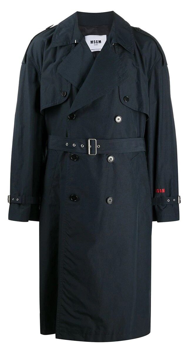 Trench coat em gabardine, € 790, MSGM.